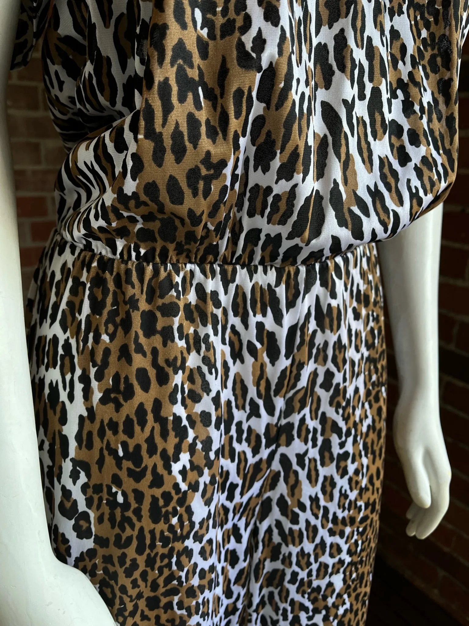 1960s Sheer Leopard Jumpsuit