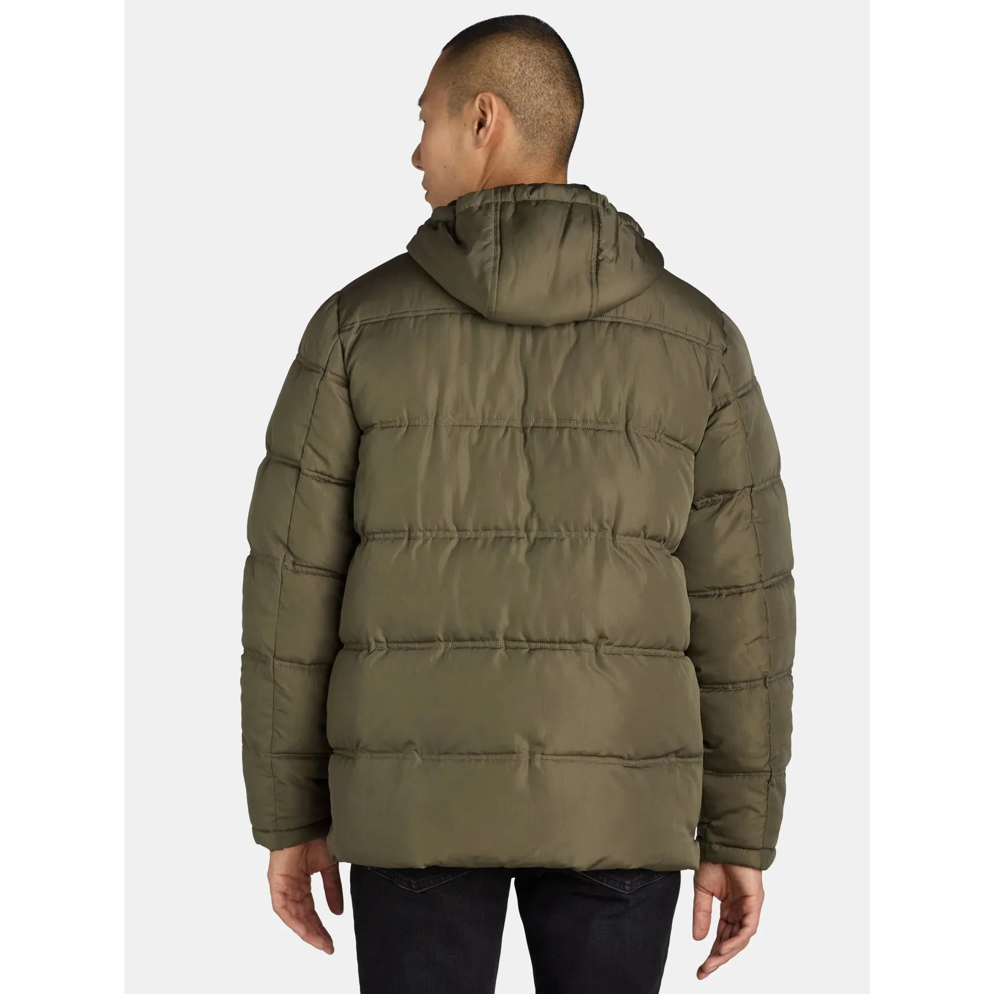 4 Pocket Quilted Heavy Puffer Forest