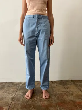 60s Sky Blue Work Pants