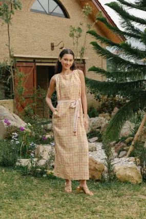 ADELYN MAXI DRESS - LEMON SQUASH