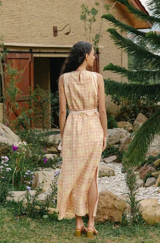 ADELYN MAXI DRESS - LEMON SQUASH