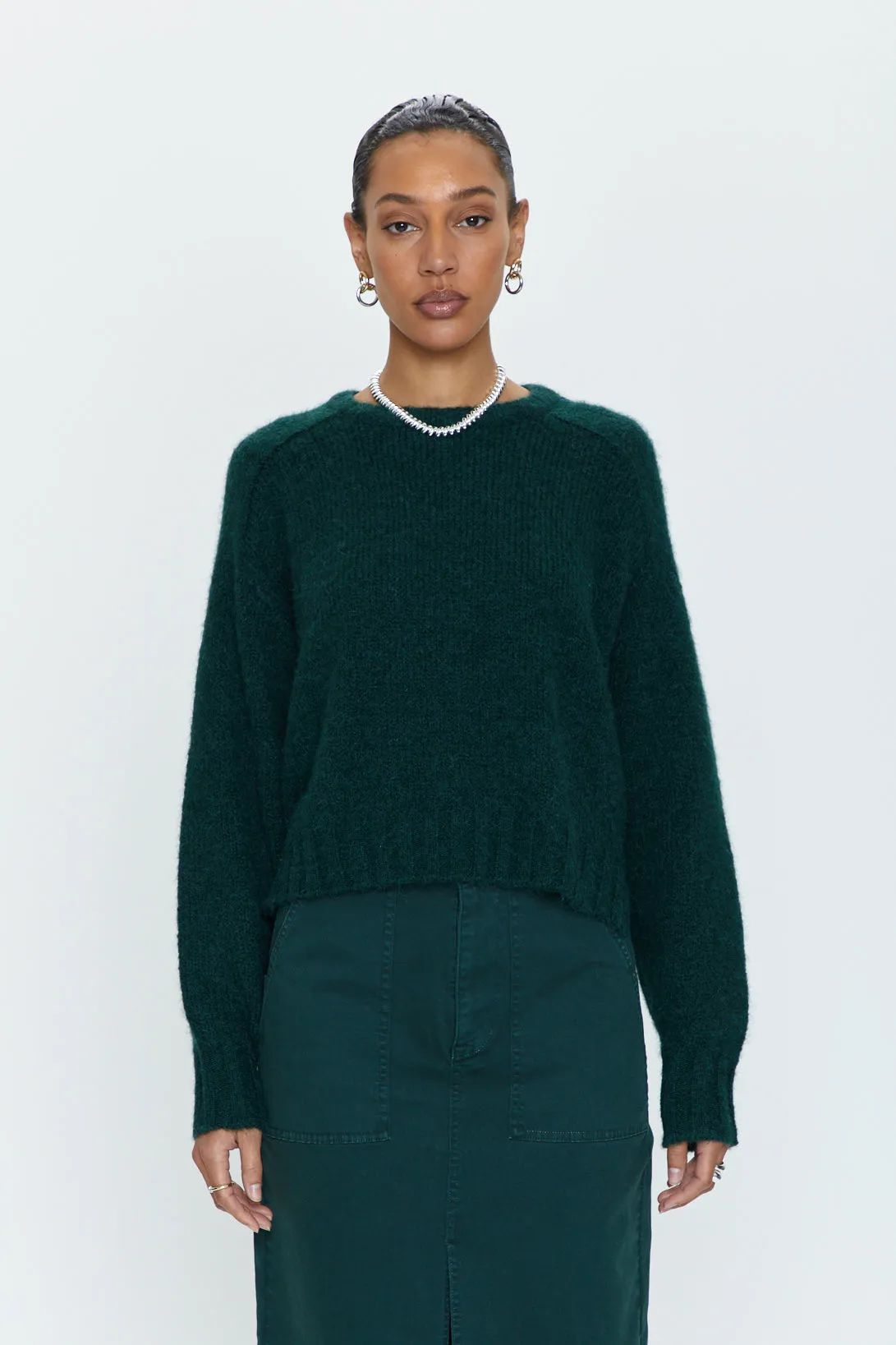 Adina Every Day Sweater - Pine
