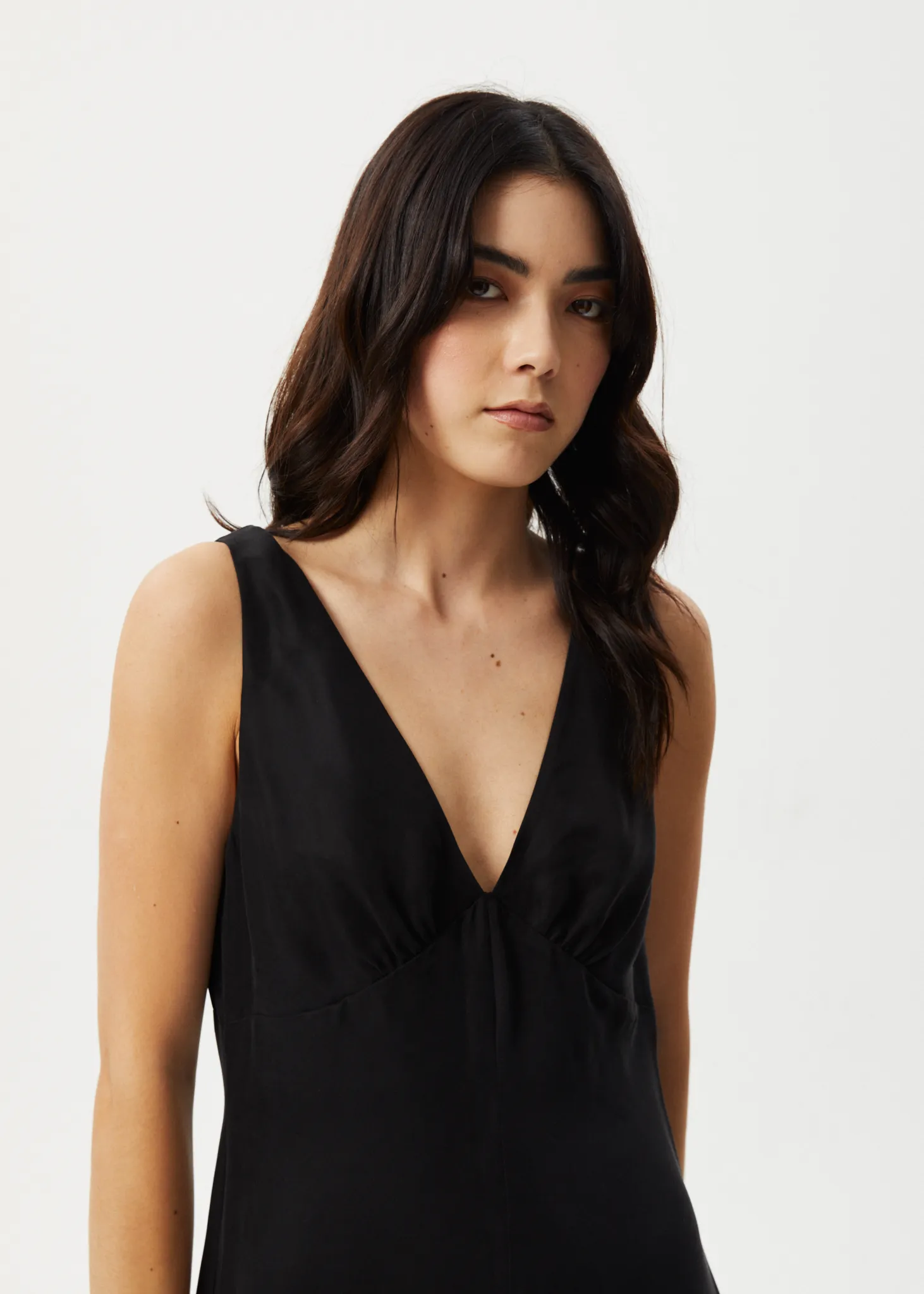 AFENDS Womens Grace - Cupro Jumpsuit - Black
