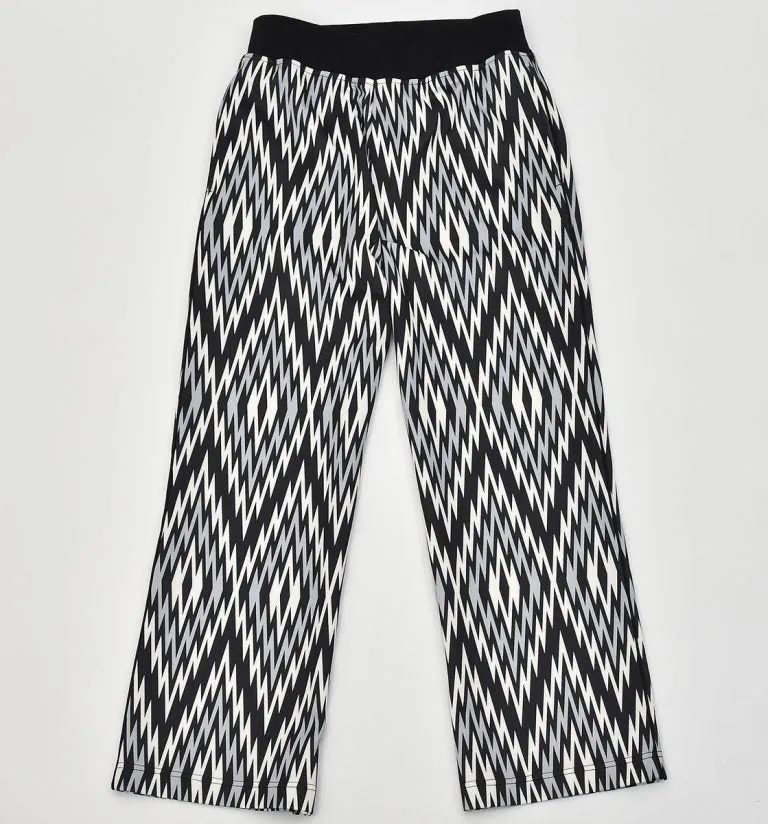 African Print Track Pants-Iceberg