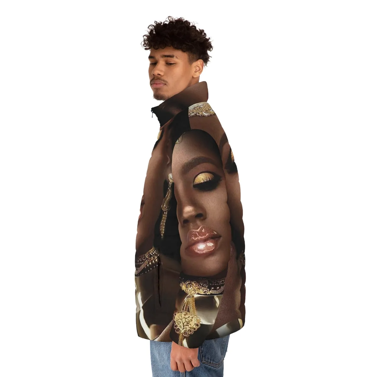 African Queen Puffer Jacket 2 - Tribal Style Fashion for Women