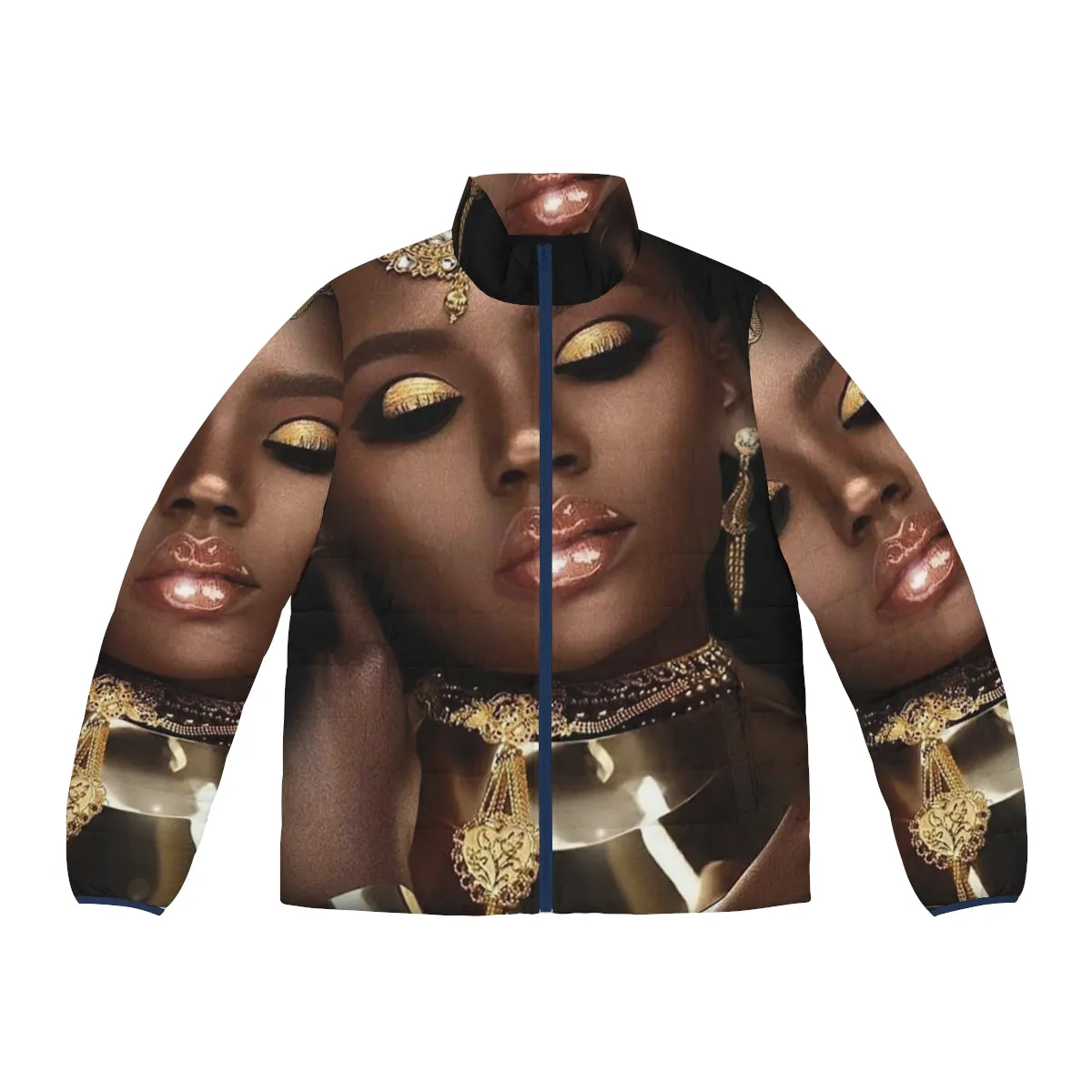 African Queen Puffer Jacket 2 - Tribal Style Fashion for Women