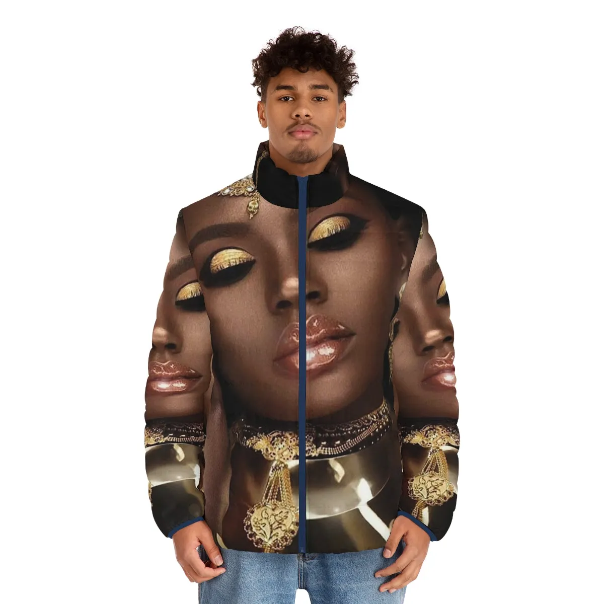 African Queen Puffer Jacket 2 - Tribal Style Fashion for Women