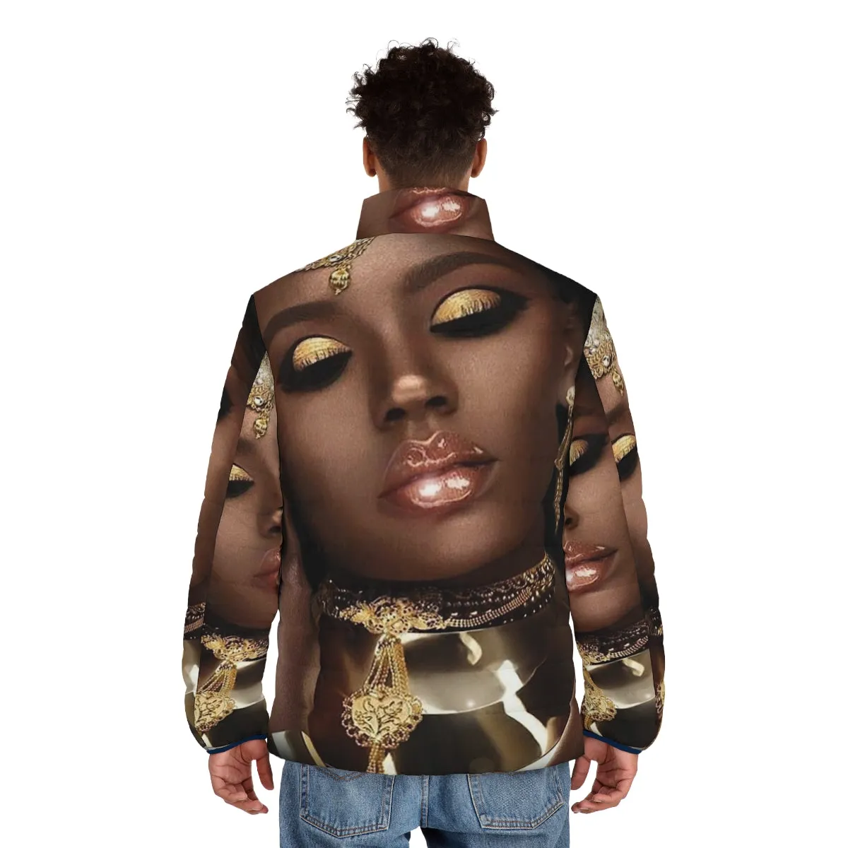 African Queen Puffer Jacket 2 - Tribal Style Fashion for Women