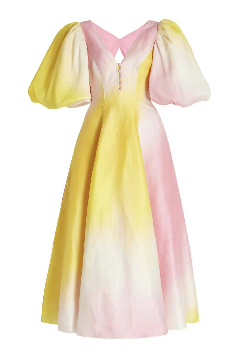 Aje Cloud Burst Midi Dress