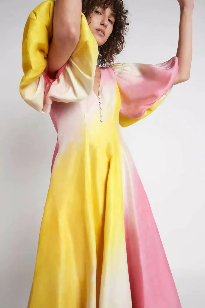 Aje Cloud Burst Midi Dress
