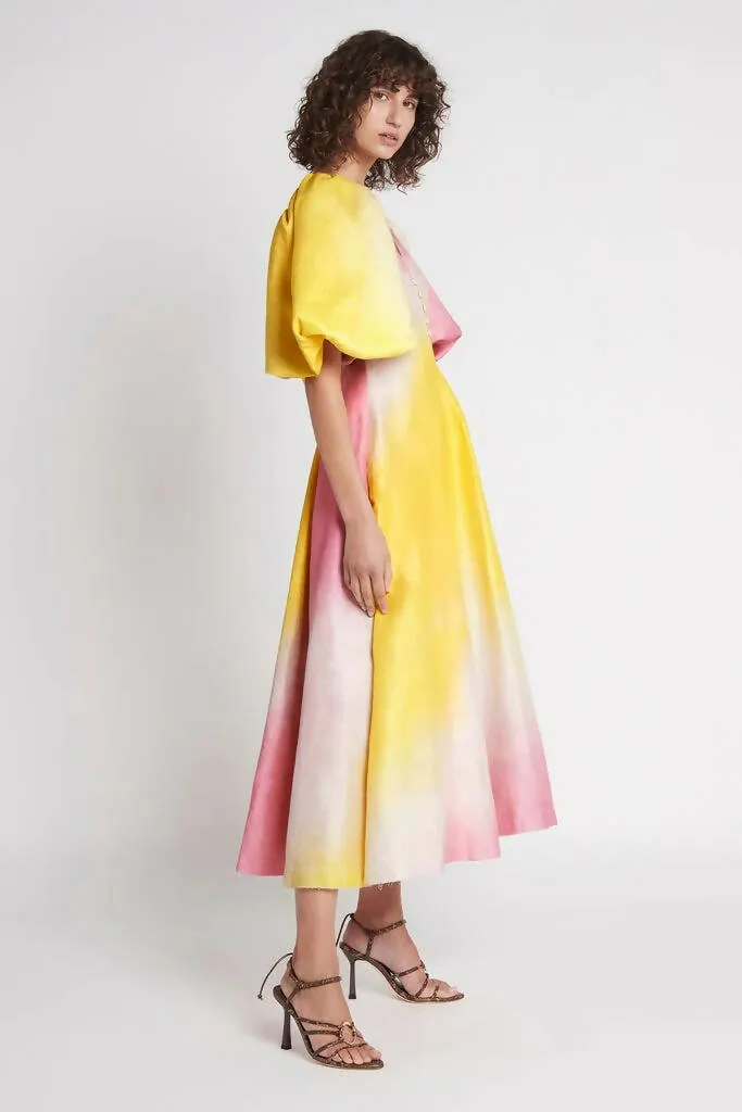 Aje Cloud Burst Midi Dress