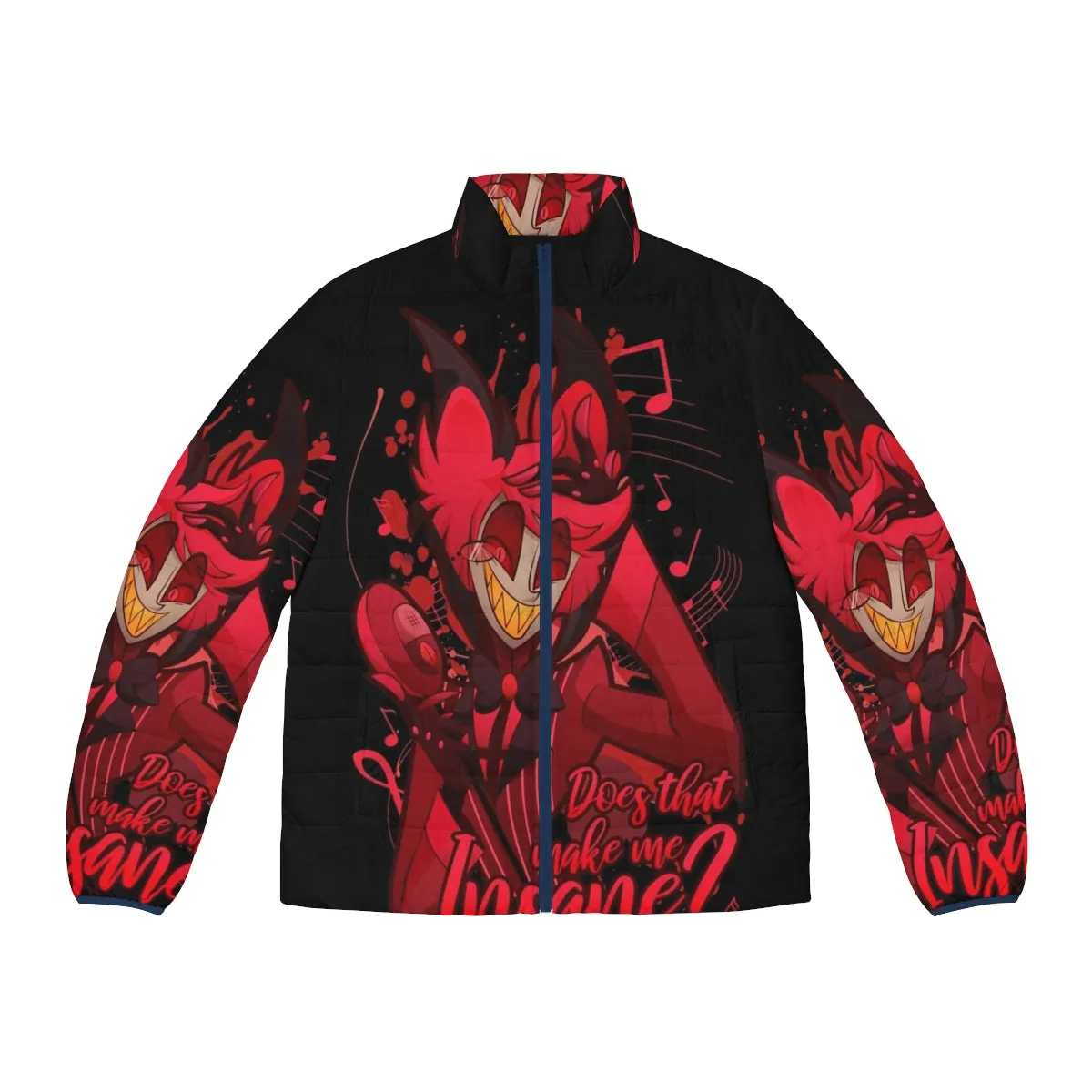 Alastor The Radio Demon Hazbin Hotel Puffer Jacket