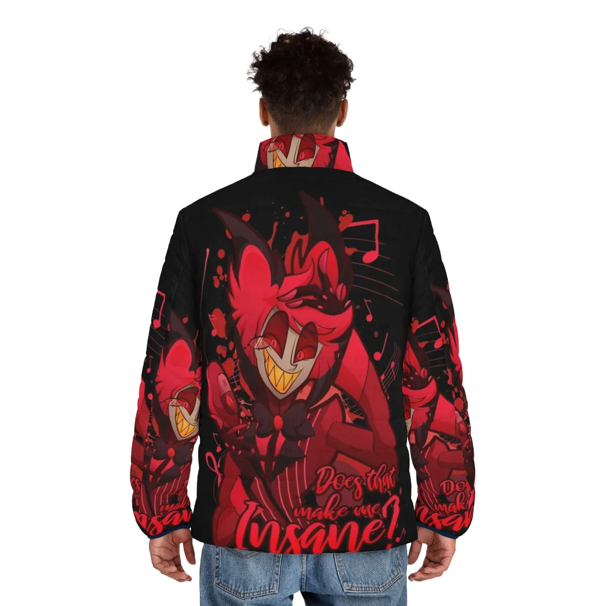 Alastor The Radio Demon Hazbin Hotel Puffer Jacket