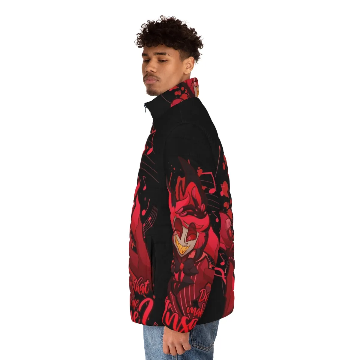 Alastor The Radio Demon Hazbin Hotel Puffer Jacket