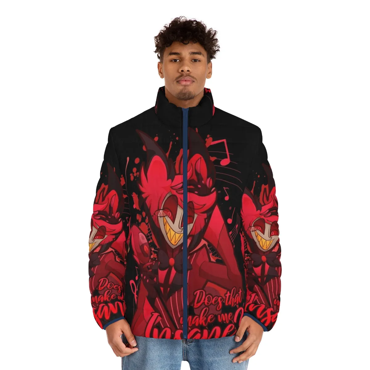 Alastor The Radio Demon Hazbin Hotel Puffer Jacket
