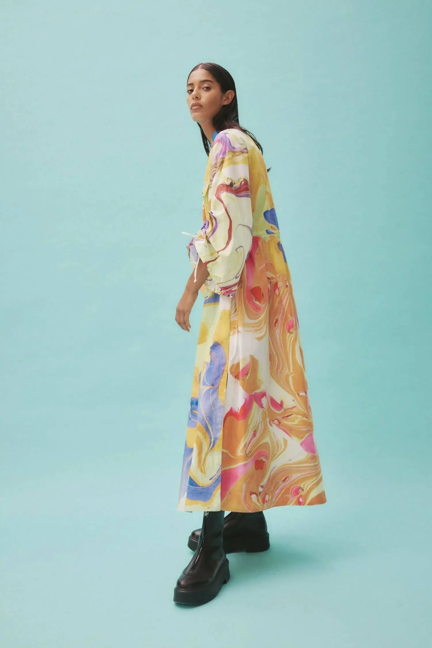 Alemais Luca Midi Shirt Dress Multi Size 16