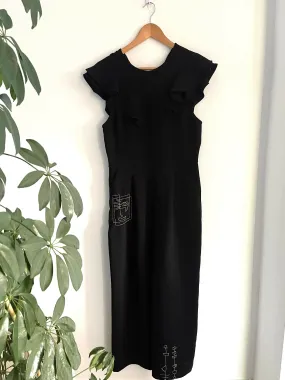 Alison Black Ruffle Jumpsuit