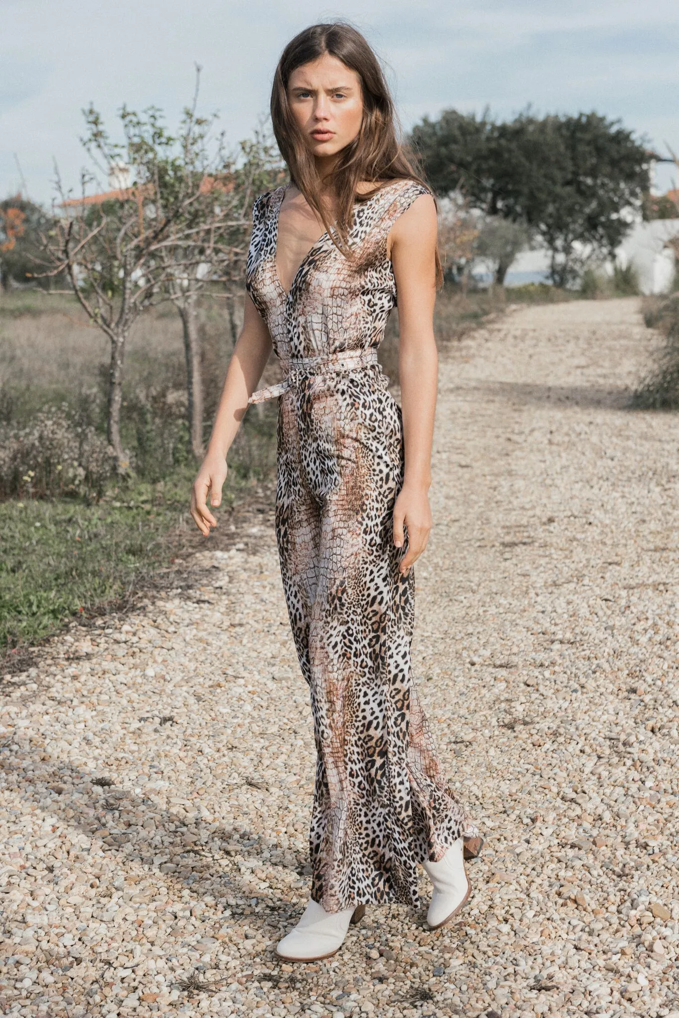 Animal Print Jumpsuit