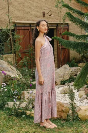 AYLA TOGA MAXI DRESS - BOYSENBERRY