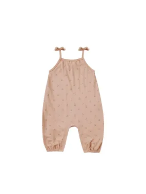 Baby Girl Romper | Cherries Smocked Jumpsuit | Quincy Mae