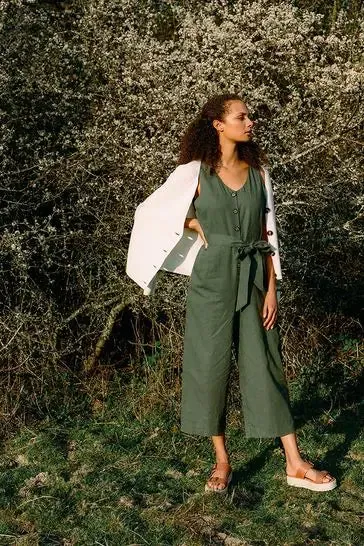 Barbour Amelda Jumpsuit, mossgreen