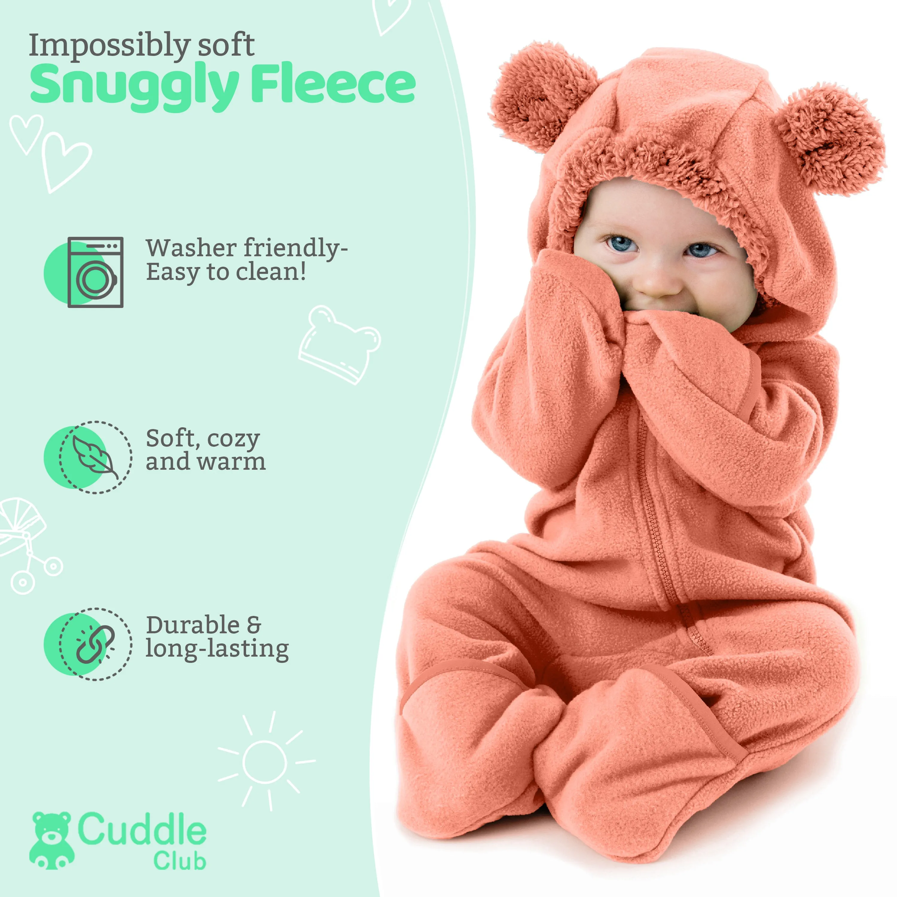 Bear Fleece Bunting (Limited Edition Colors)