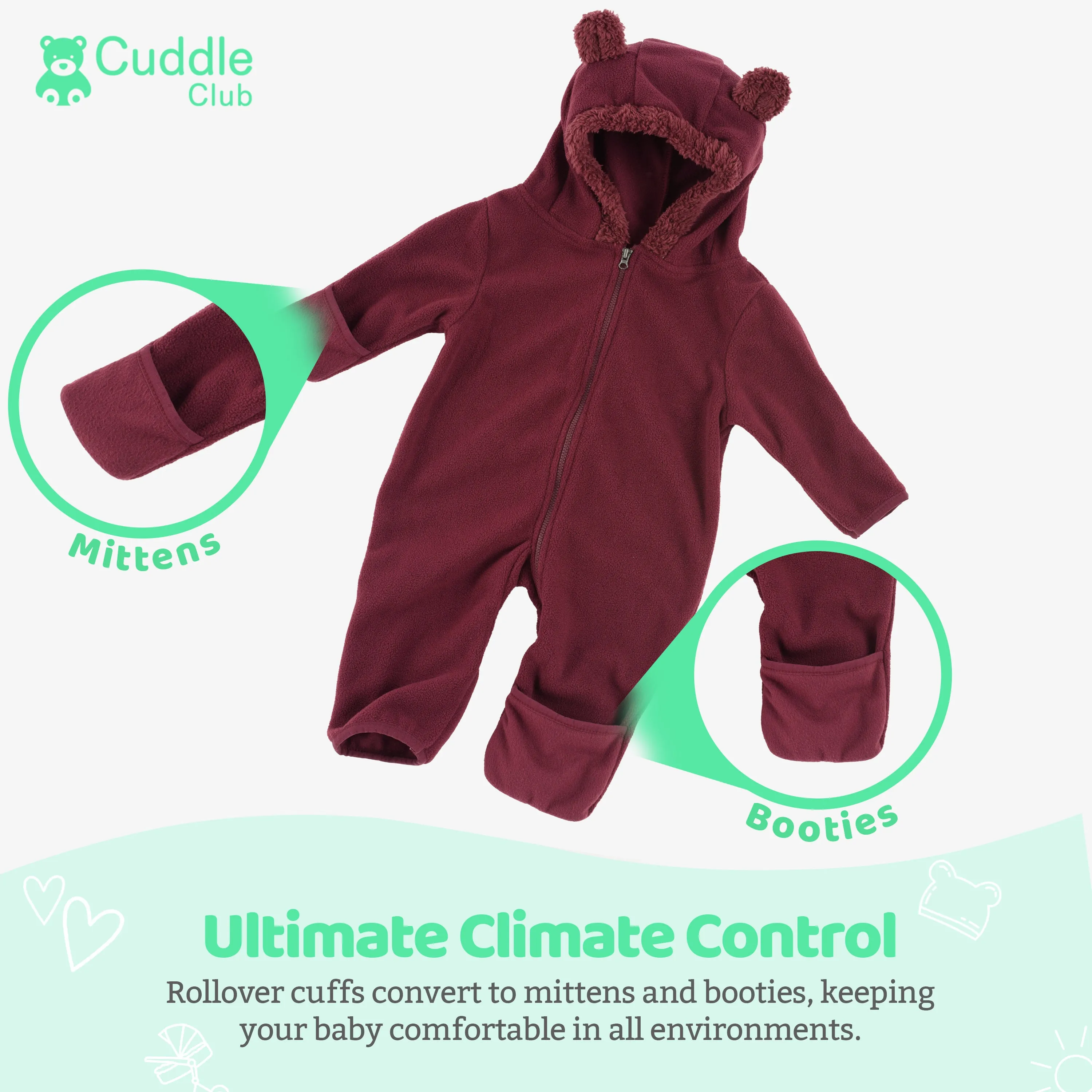 Bear Fleece Bunting (Limited Edition Colors)