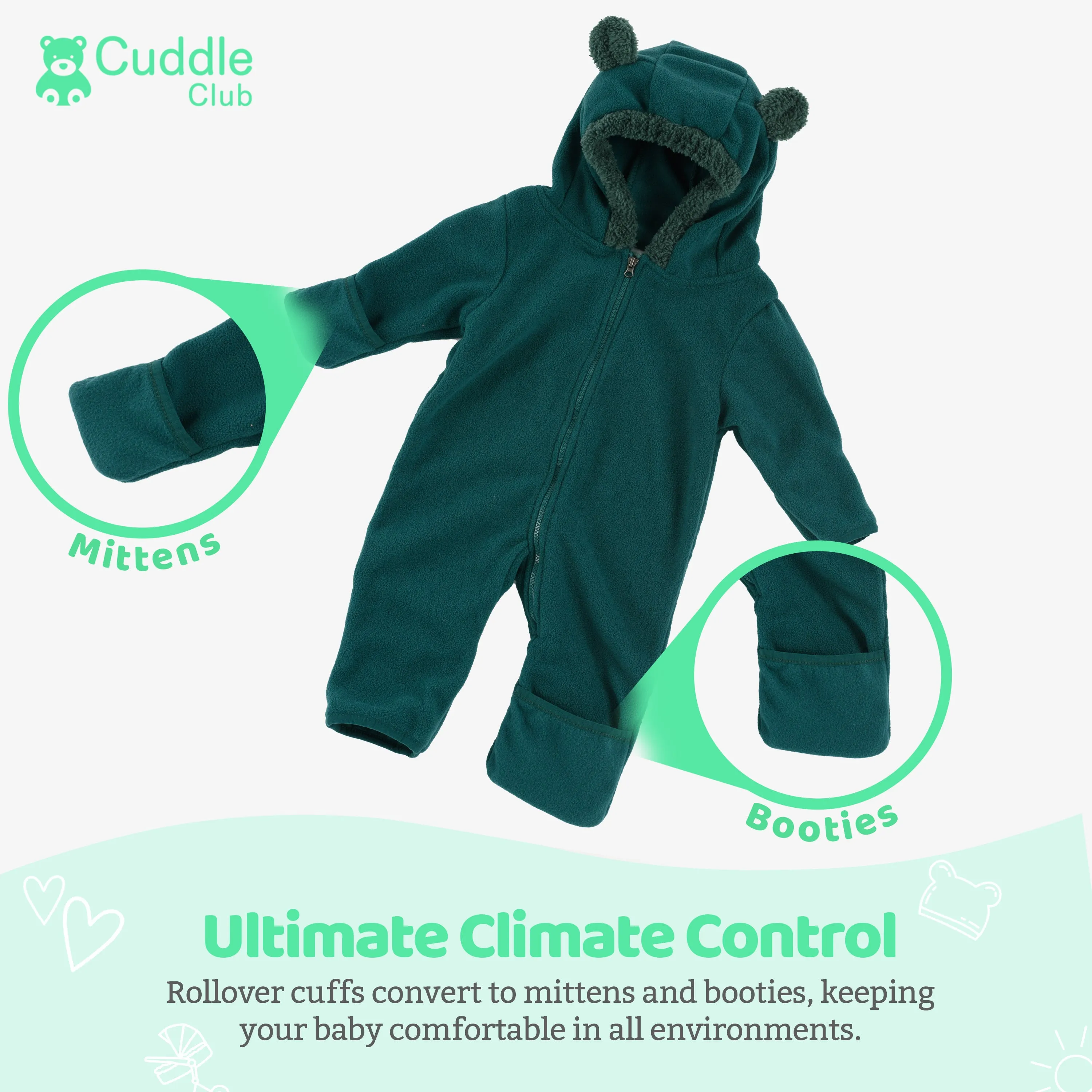 Bear Fleece Bunting (Limited Edition Colors)
