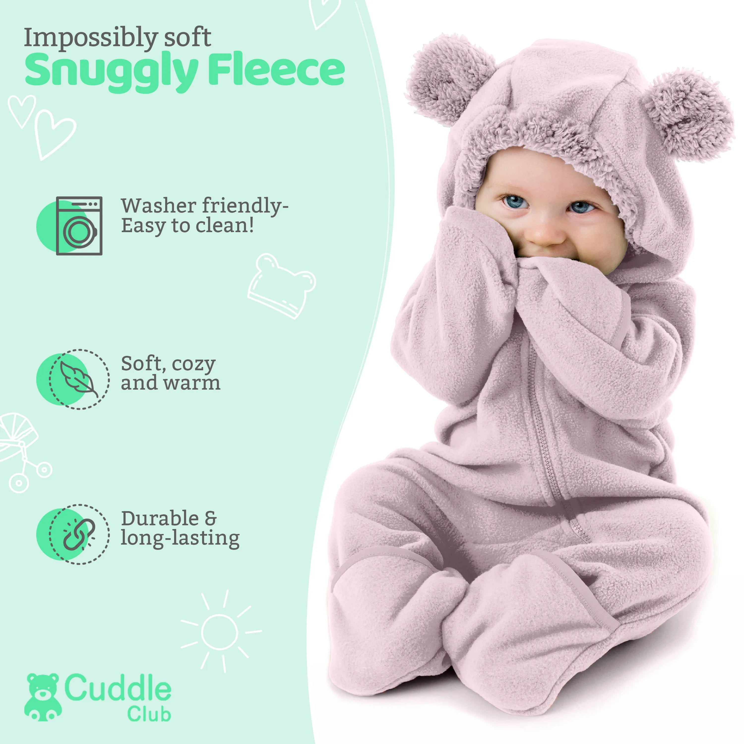 Bear Fleece Bunting (Limited Edition Colors)