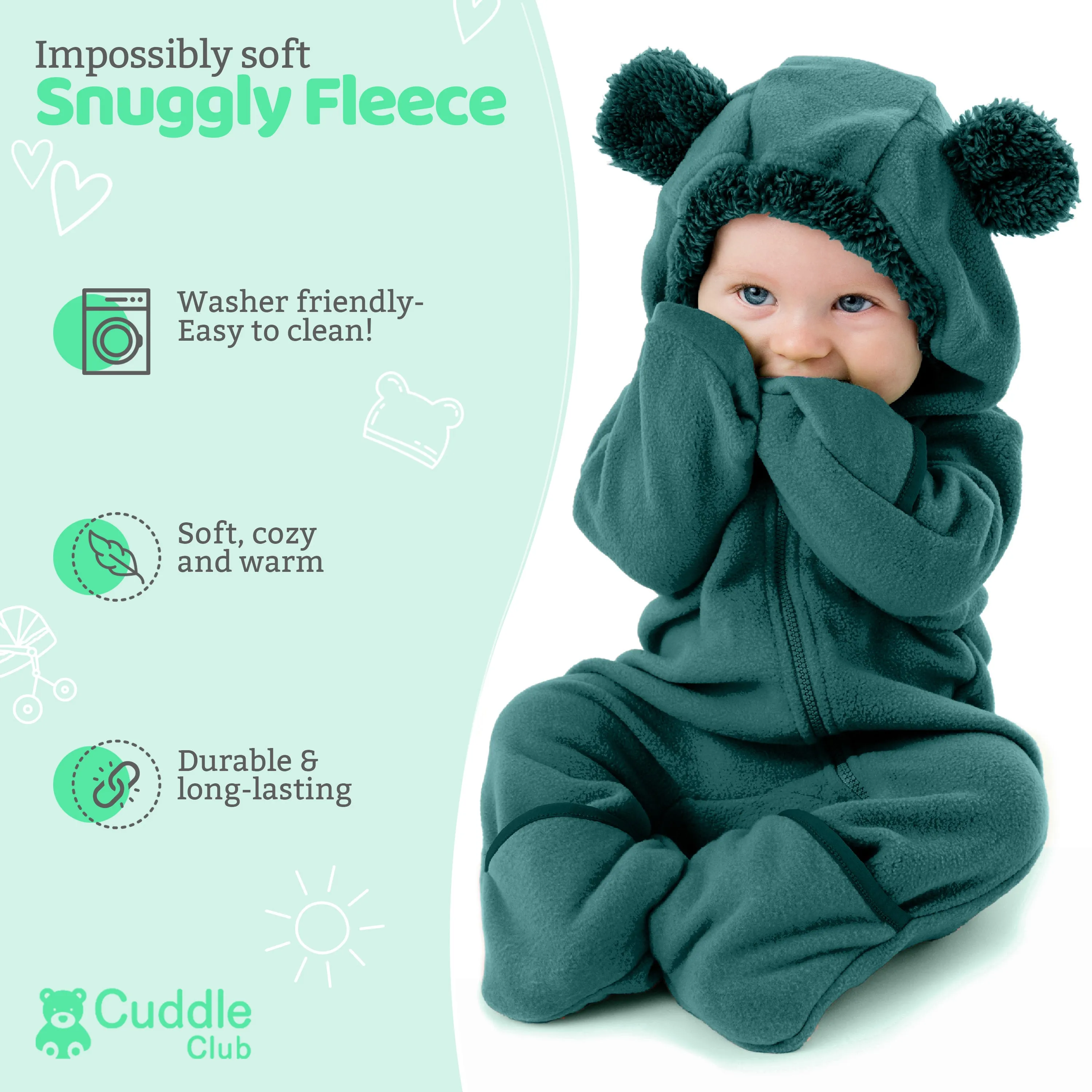 Bear Fleece Bunting (Limited Edition Colors)