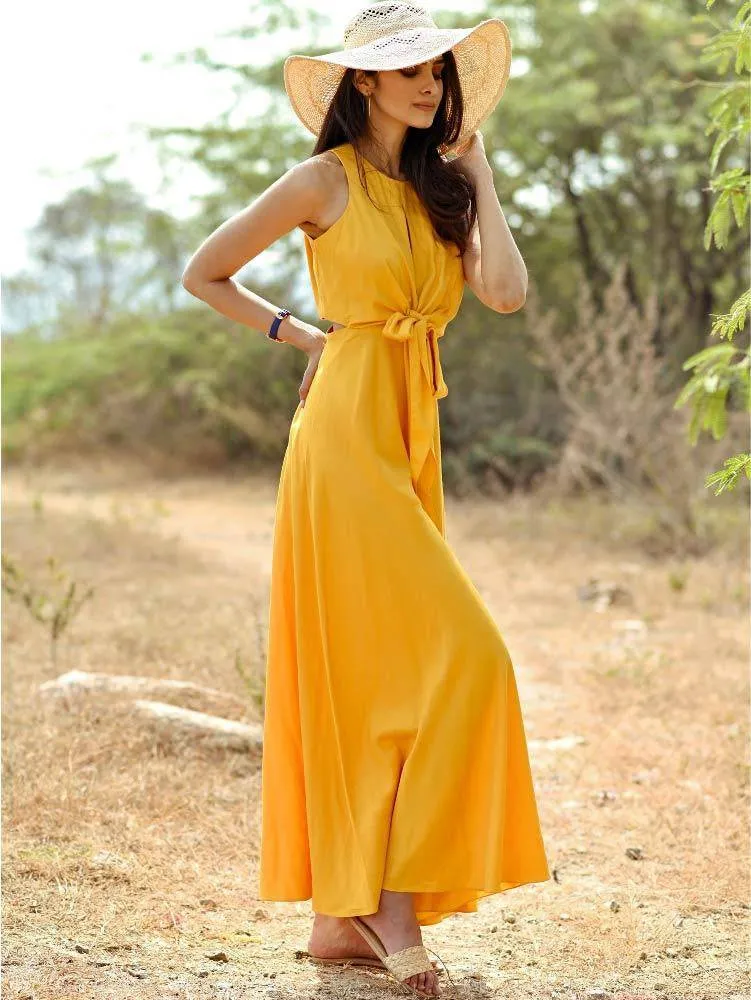 Behave Jumpsuit Yellow
