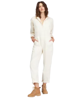 Billabong Keepin It Real Romper-Antique White