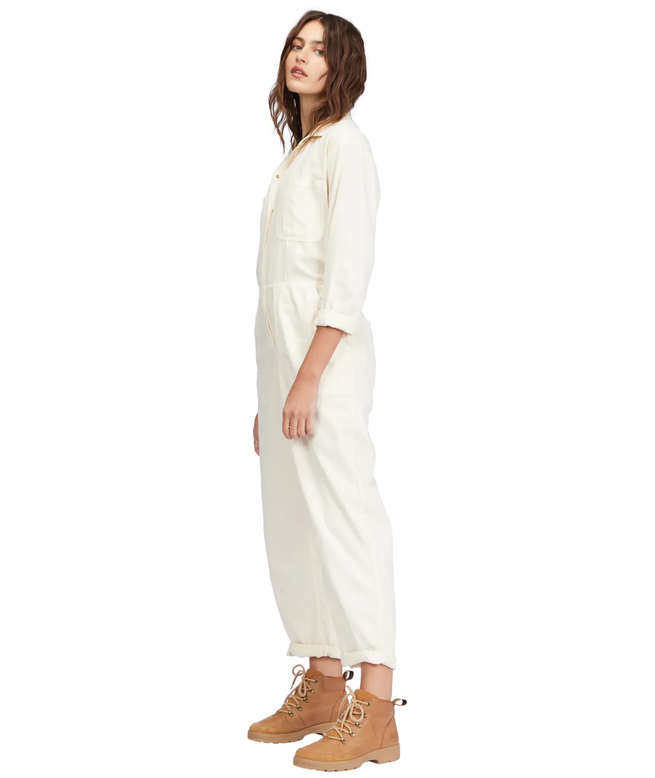 Billabong Keepin It Real Romper-Antique White