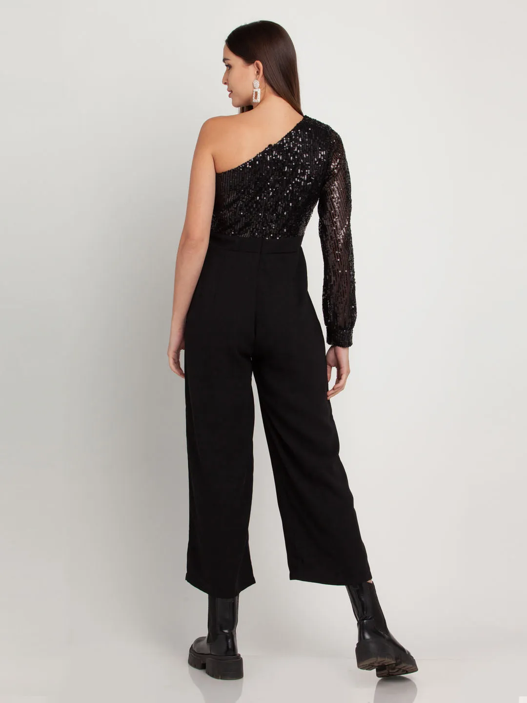 Black Embellished Jumpsuit