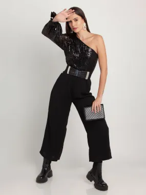 Black Embellished Jumpsuit