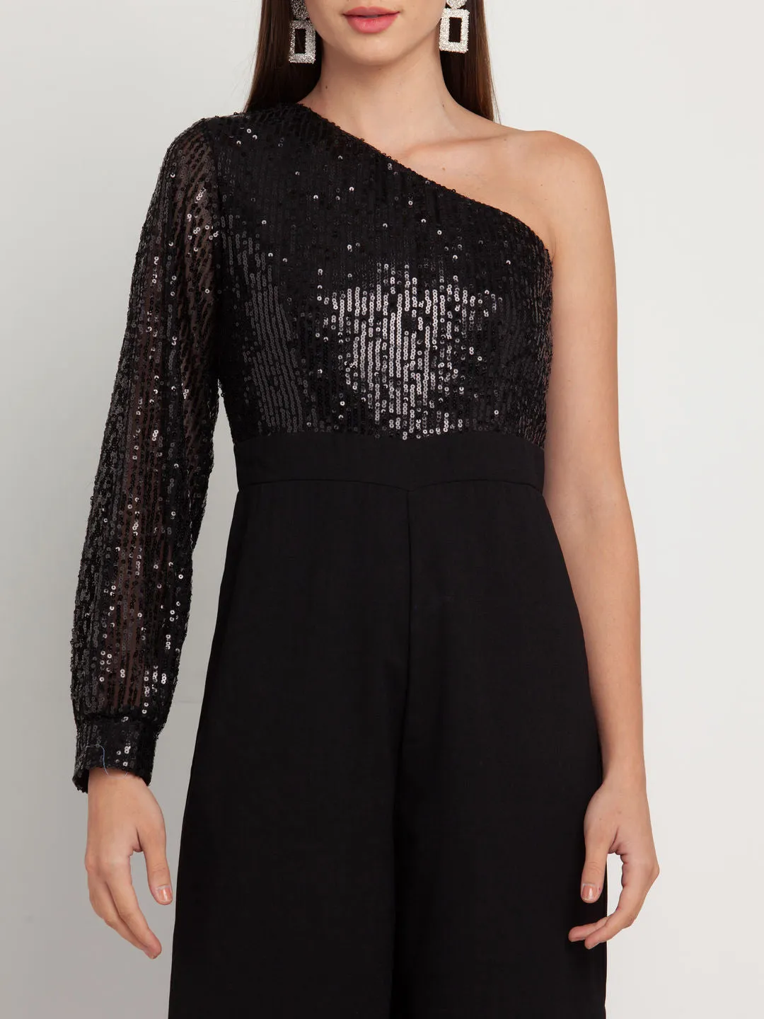 Black Embellished Jumpsuit
