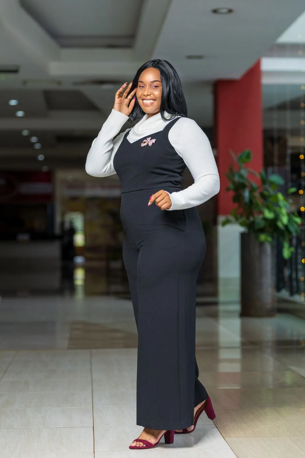 Black Sleeveless Jumpsuit