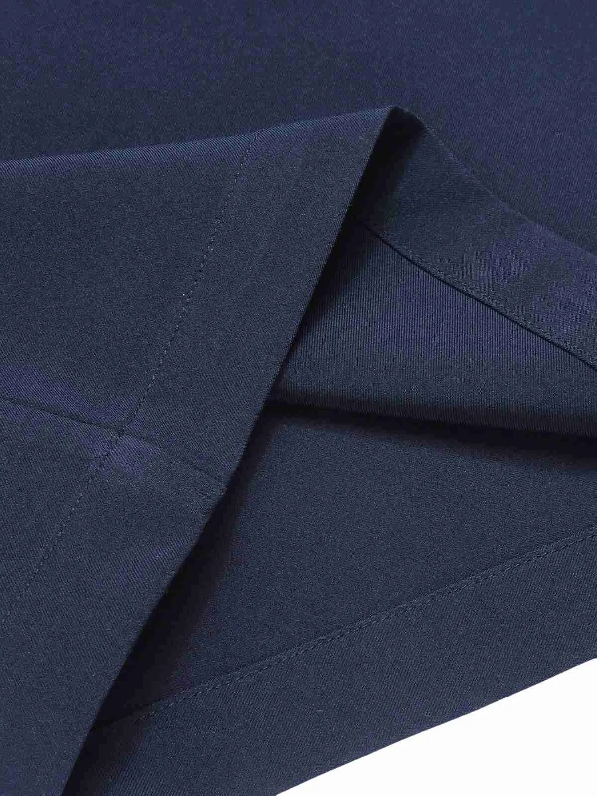Blue 1940s Polka Dot Bow Lapel Jumpsuit