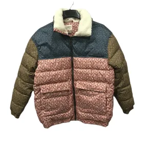 Blue & Tan Jacket Puffer & Quilted By Universal Thread, Size: S
