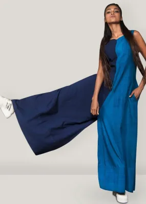 Blue Flare Jumpsuit