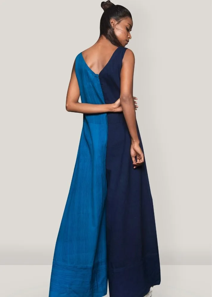 Blue Flare Jumpsuit