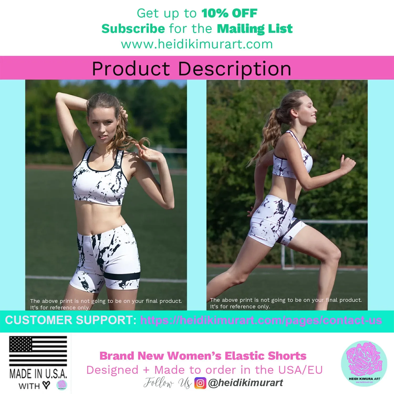 Blue Galaxy Women's Gym Shorts, Space Milky Way Cosmos Short Tights-Made in USA/EU/MX