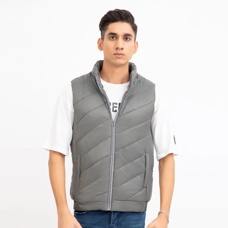 Bomber Jacket-Silver