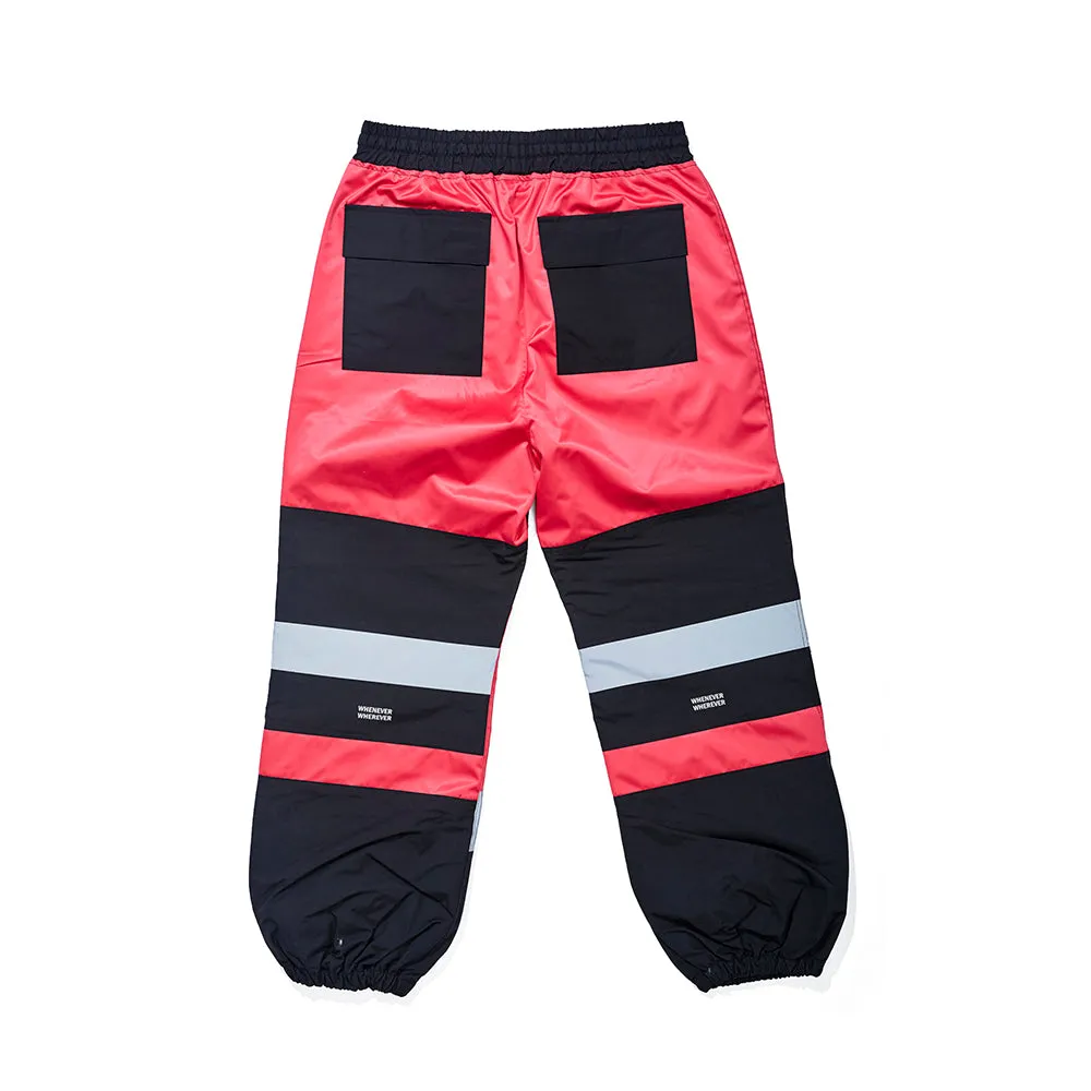 BOX DOUBLE LINE REFLECTIVE JOGGER PANTS HOT PINK