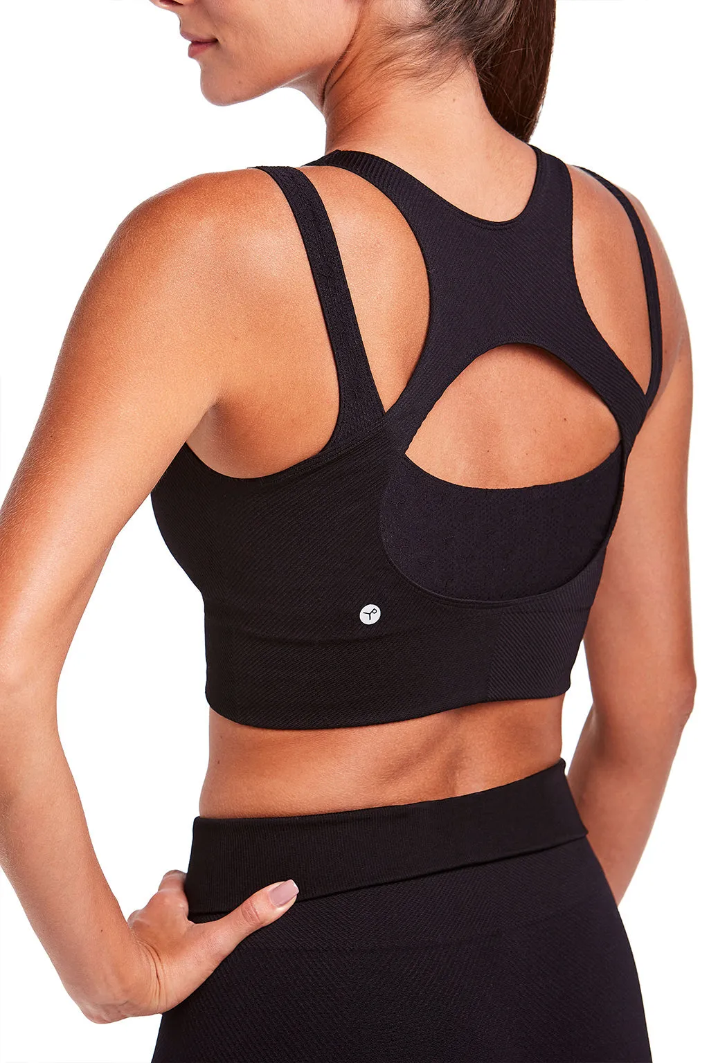 Brazilian Sports Top Twill Bra with Double Layer