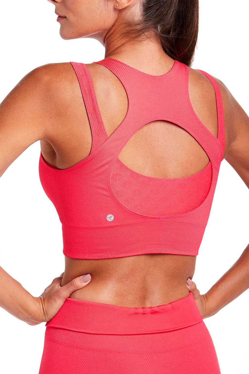 Brazilian Sports Top Twill Bra with Double Layer