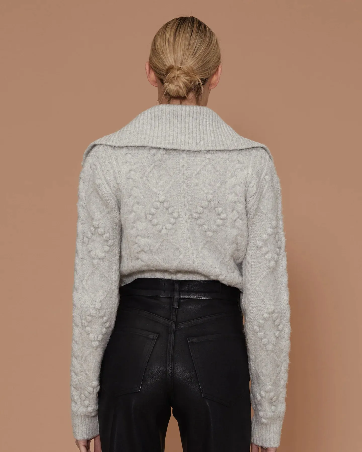 Cable Knit Cardigan Sweater