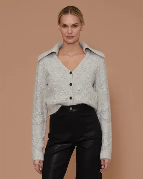 Cable Knit Cardigan Sweater
