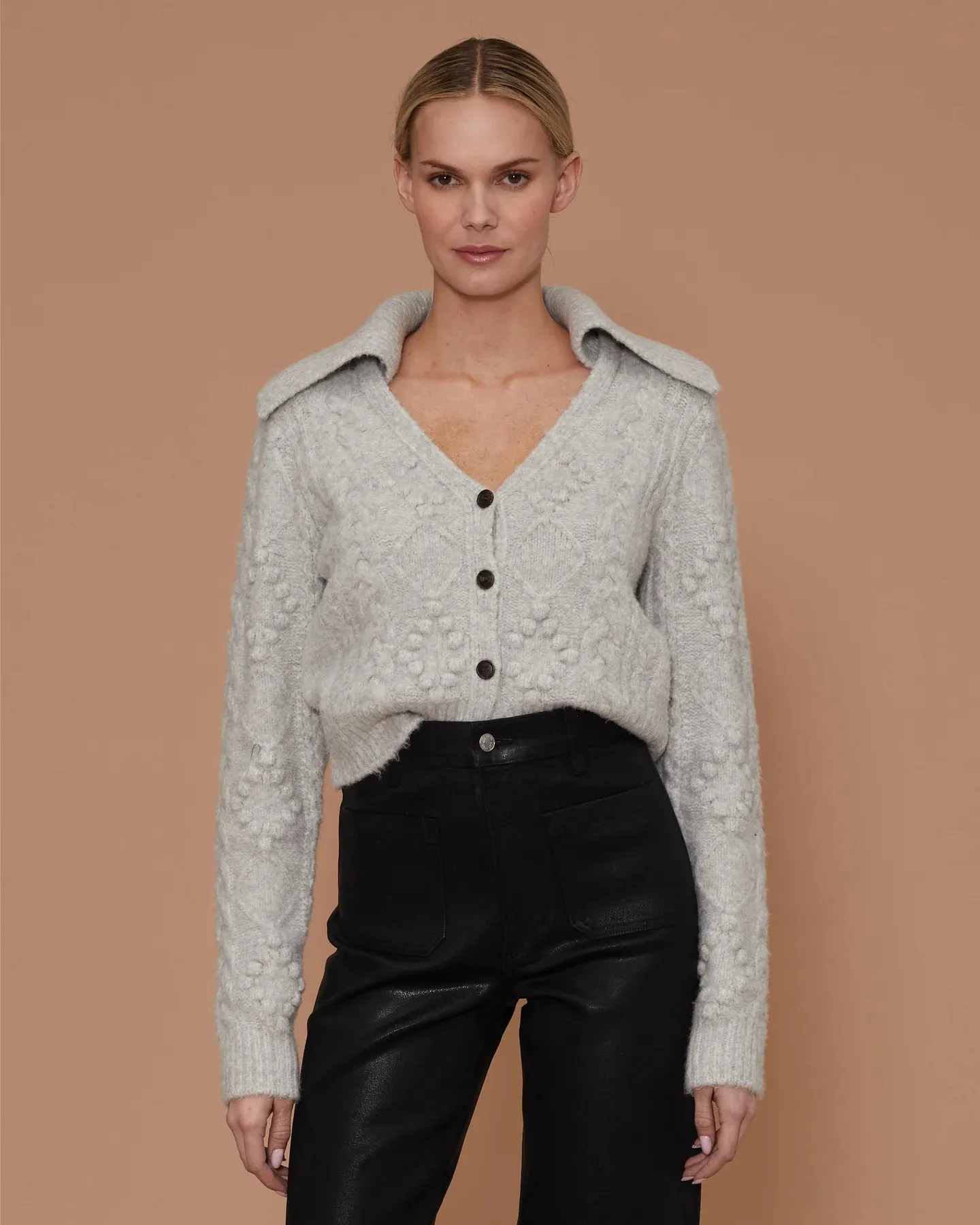 Cable Knit Cardigan Sweater