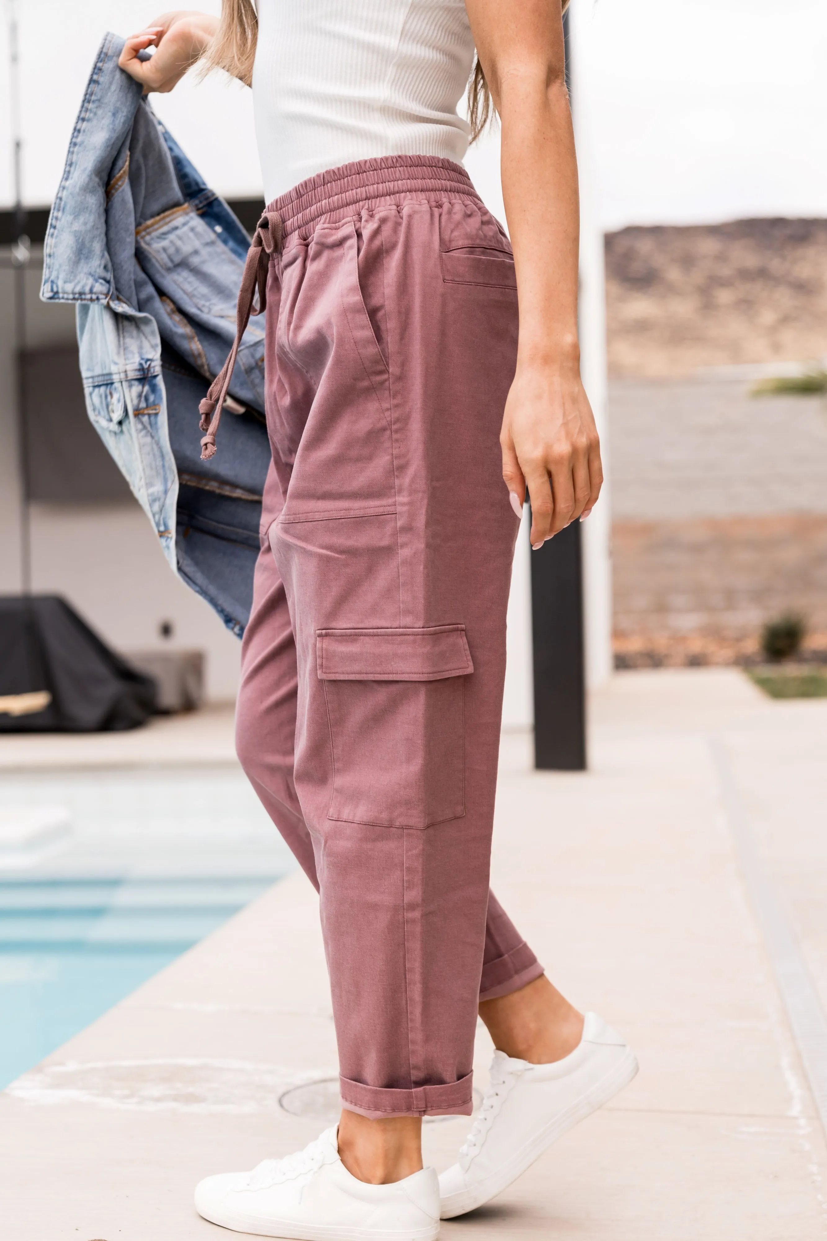 Cargo Crop - Mauve